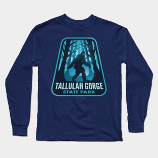 Tallulah Gorge State Park GA Bigfoot Long Sleeve T-Shirt